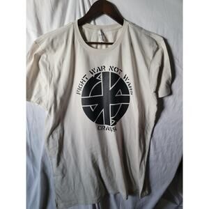 Crass   band   t shirt size   xl off white